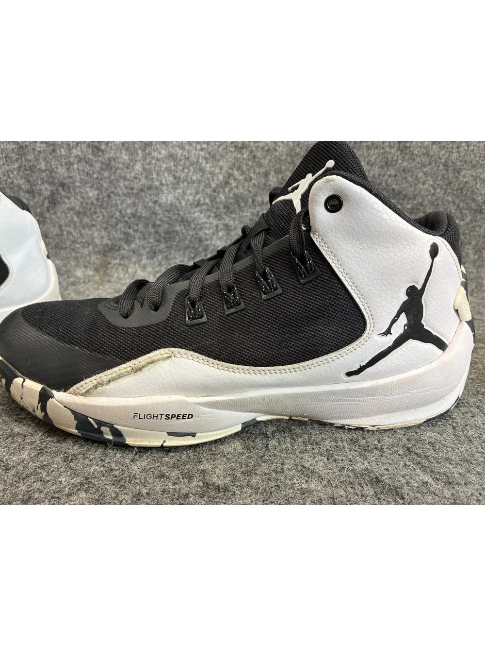 Nike 844066-010 Jordan Flight Speed Basketball Shoes Black White Size 11